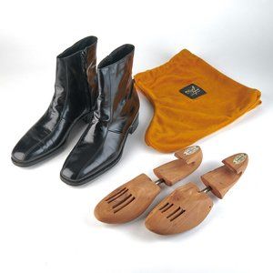 Florsheim Imperial NOS!! Men's Black Zip Beatle Boots 724636 Size 10.5 B